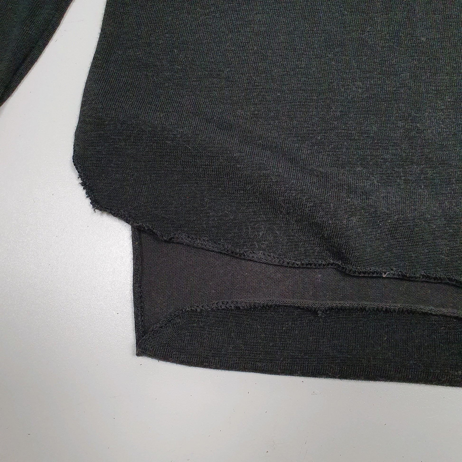 Mens Black Champion Vintage 80s Connors State Baseball Jersey Shirt Crewneck Jumper