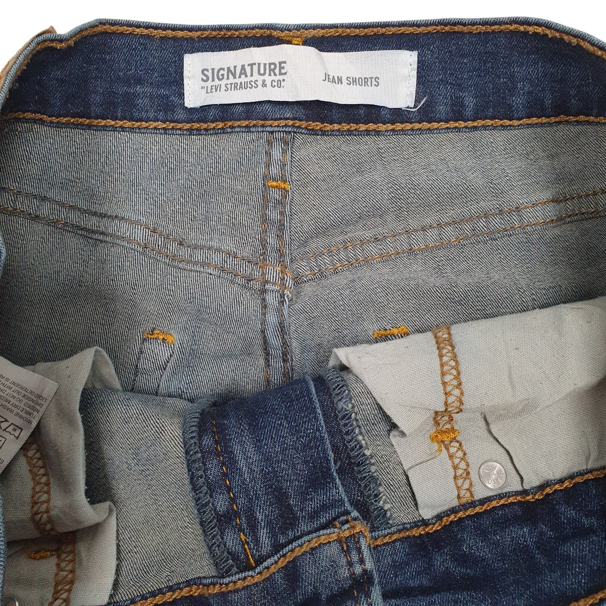 Mens Blue Levis Signature Stretch  Shorts