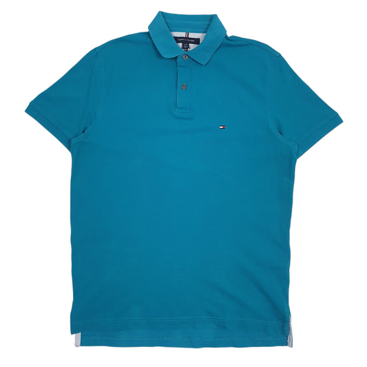 Mens Blue Tommy Hilfiger  Short Sleeve Polo Shirt