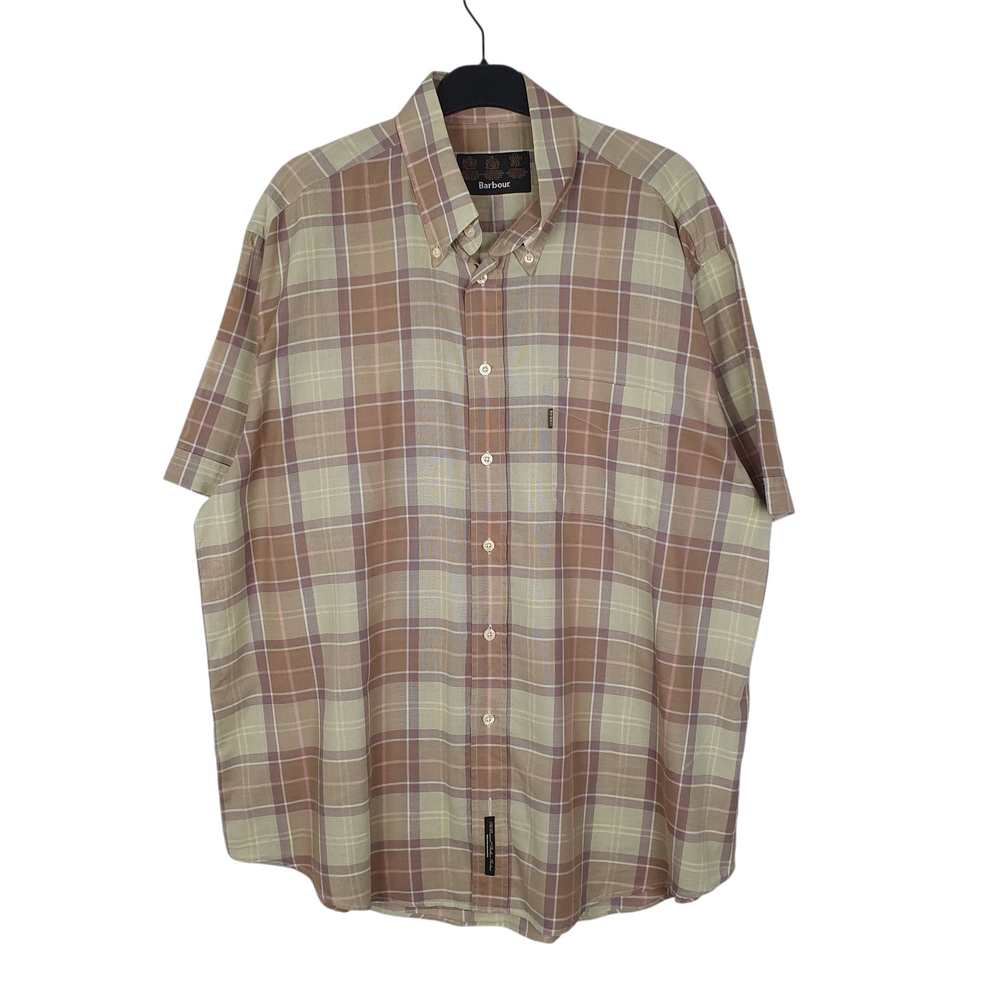 Mens Green Barbour  Short Sleeve Shirt