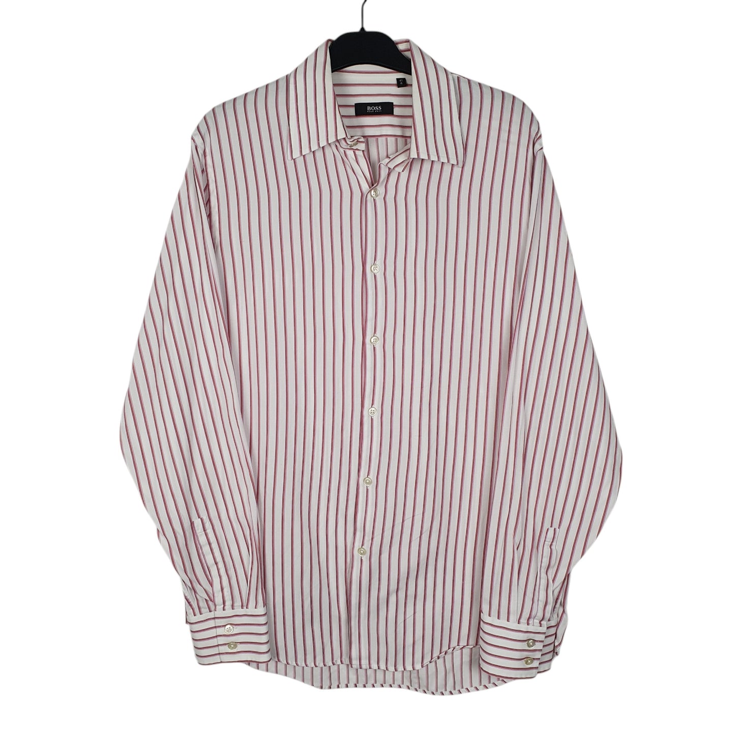 Mens Pink Hugo Boss  Long Sleeve Shirt