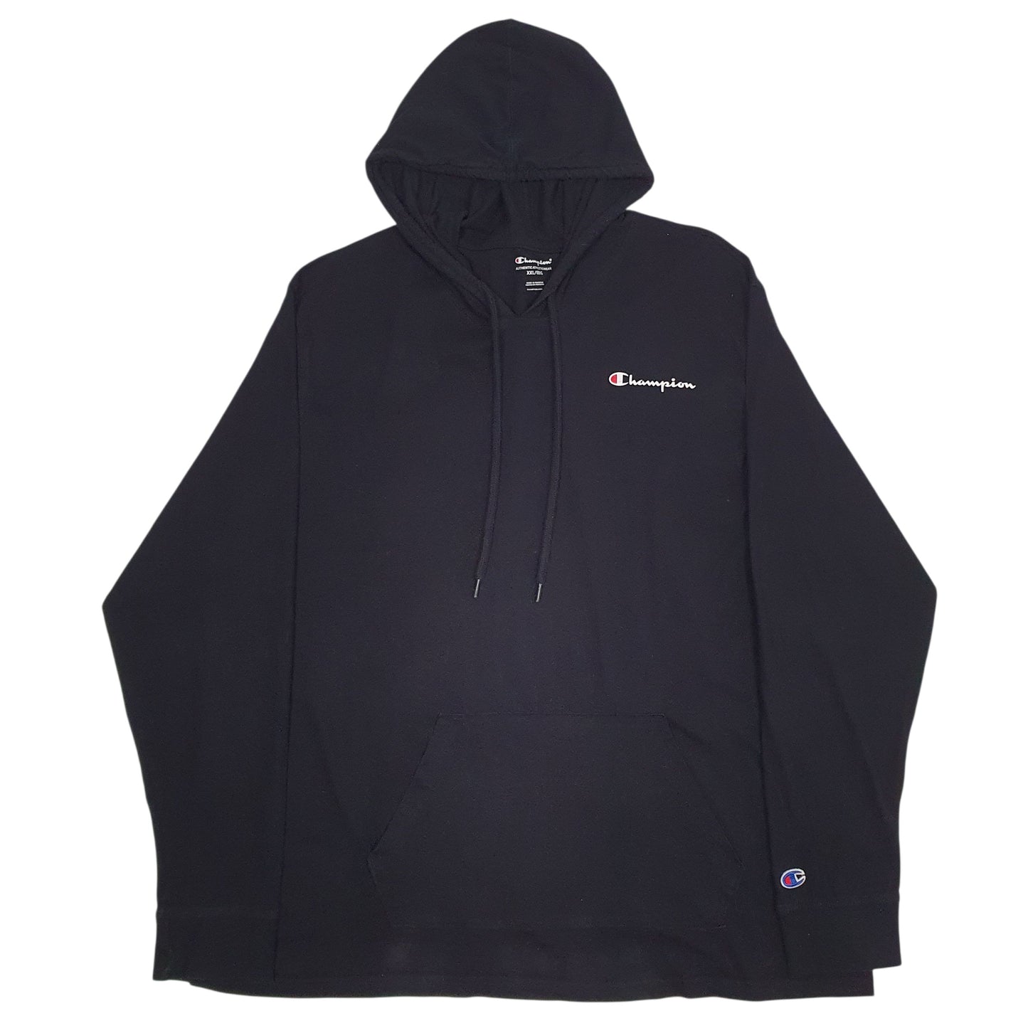 Mens Black Champion Lightweight Hoodie Jumper