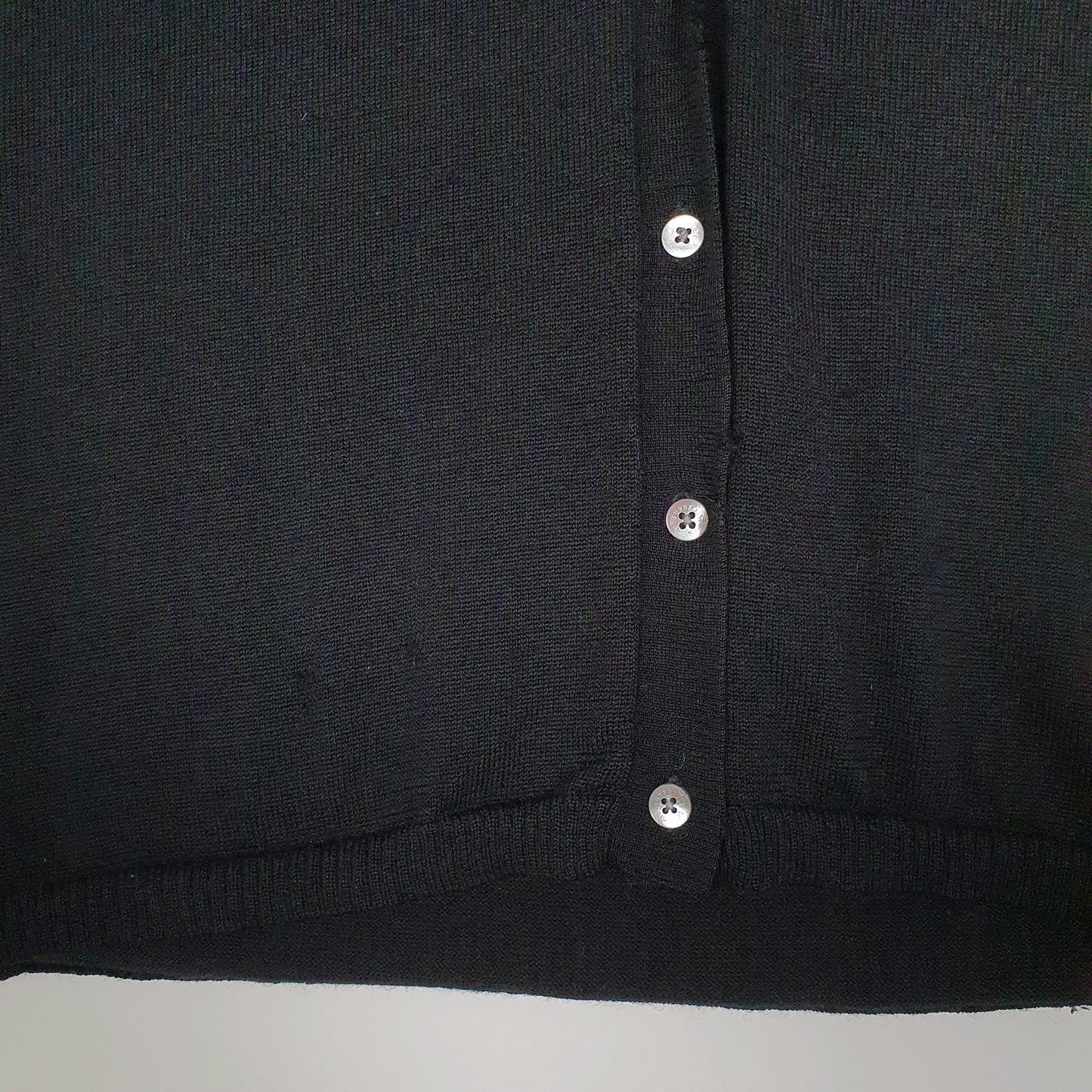 Womens Black Burberry Short Sleeve Cardigan Jumper