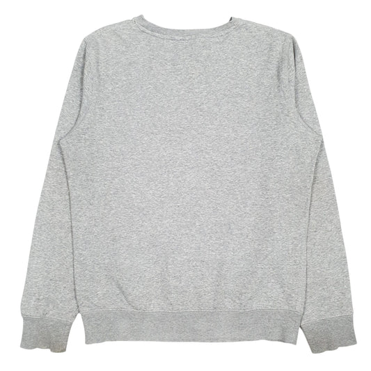 Mens Grey Champion Spellout Crewneck Jumper