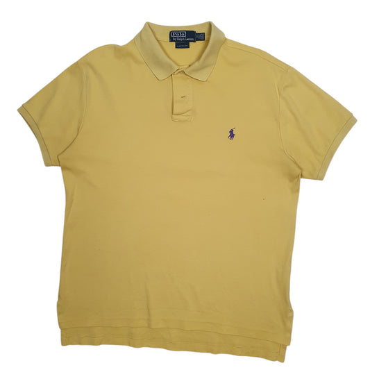 Mens Yellow Polo Ralph Lauren  Short Sleeve Polo Shirt
