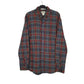 Mens Grey L.L.Bean Thick Flannel Plaid Long Sleeve Shirt