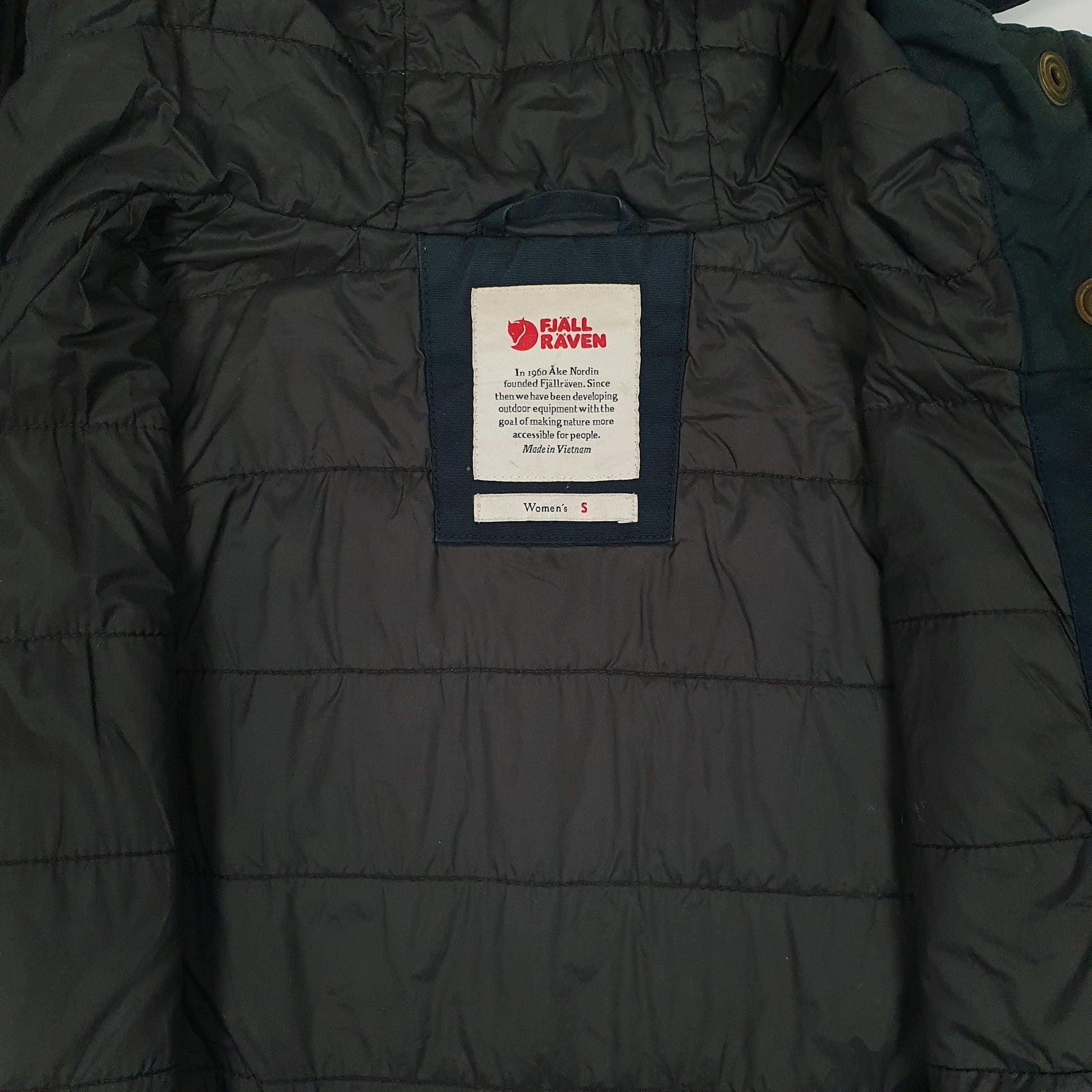 Mens Navy Fjallraven Kiruna Padded  Coat