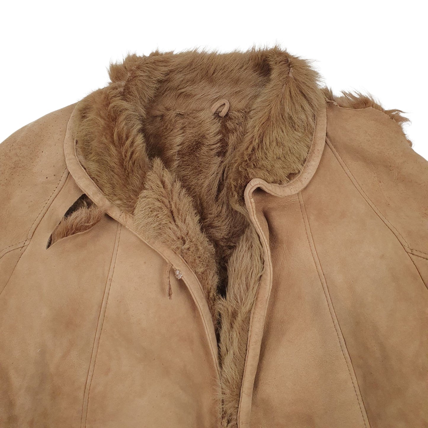Womens Brown Unbranded Shearling  Coat