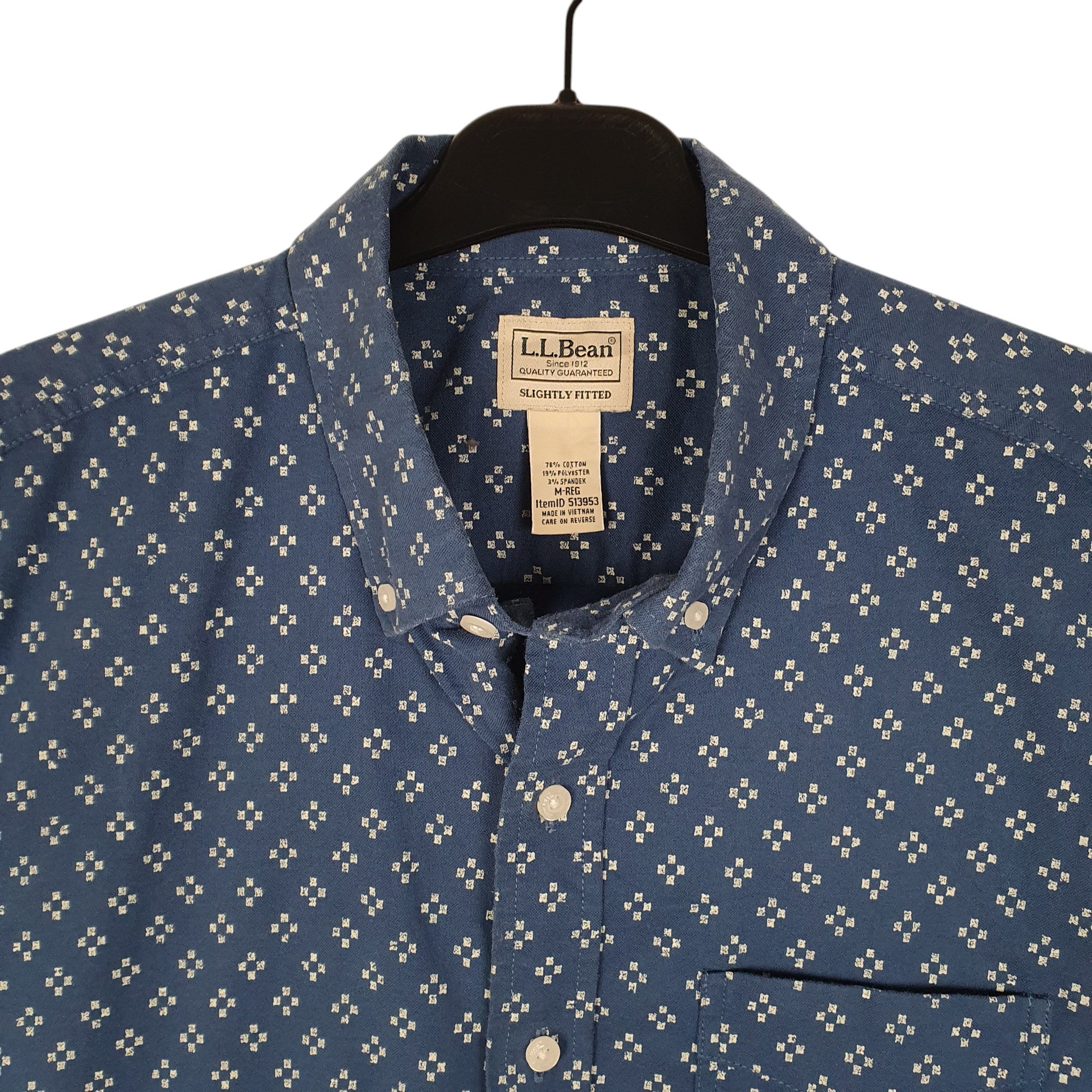 Mens Blue L.L.Bean   Shirt