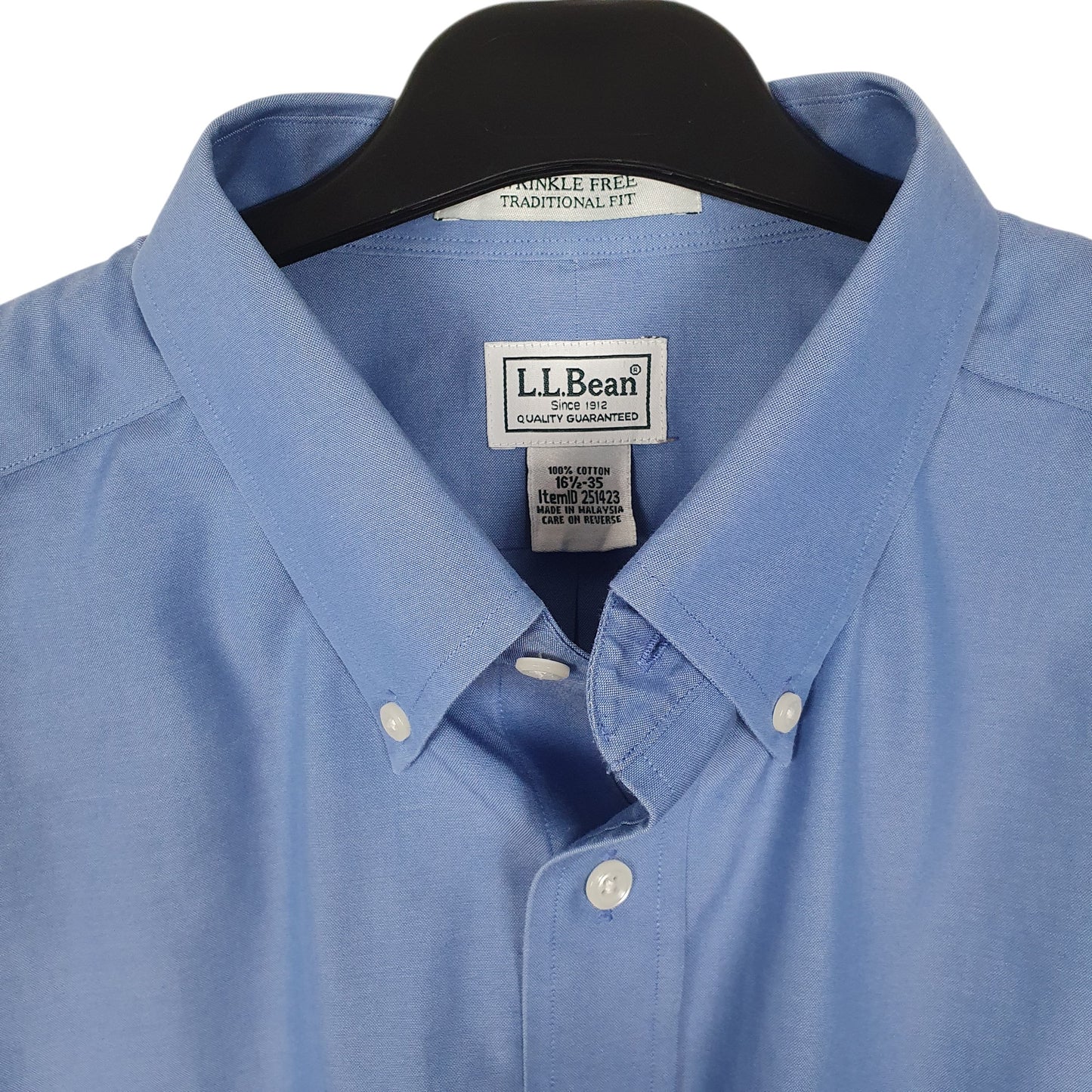 Mens Blue L.L.Bean   Shirt