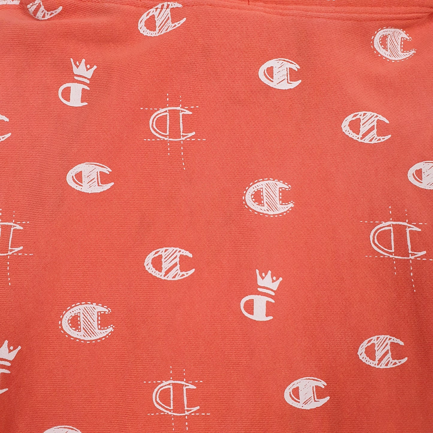 Mens Red Champion Reverse Weave Hoodie Jumper