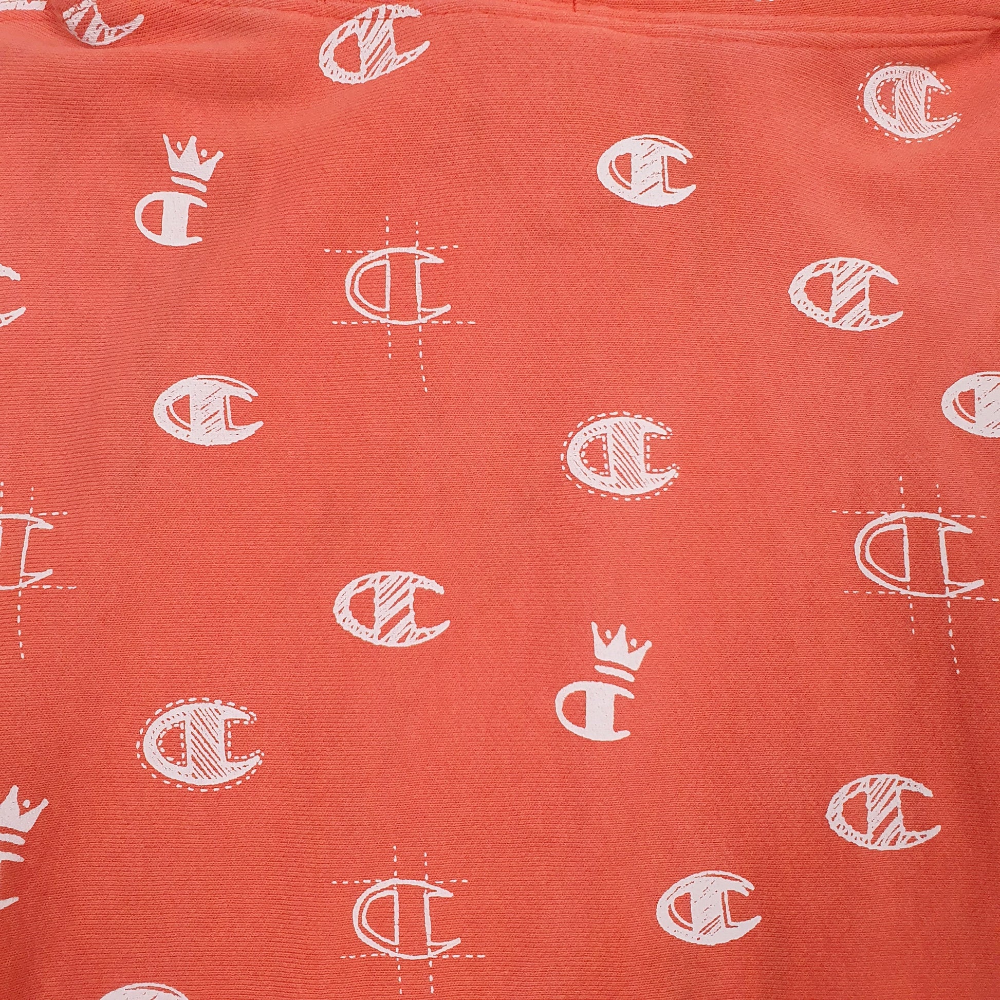 Mens Red Champion Reverse Weave Hoodie Jumper