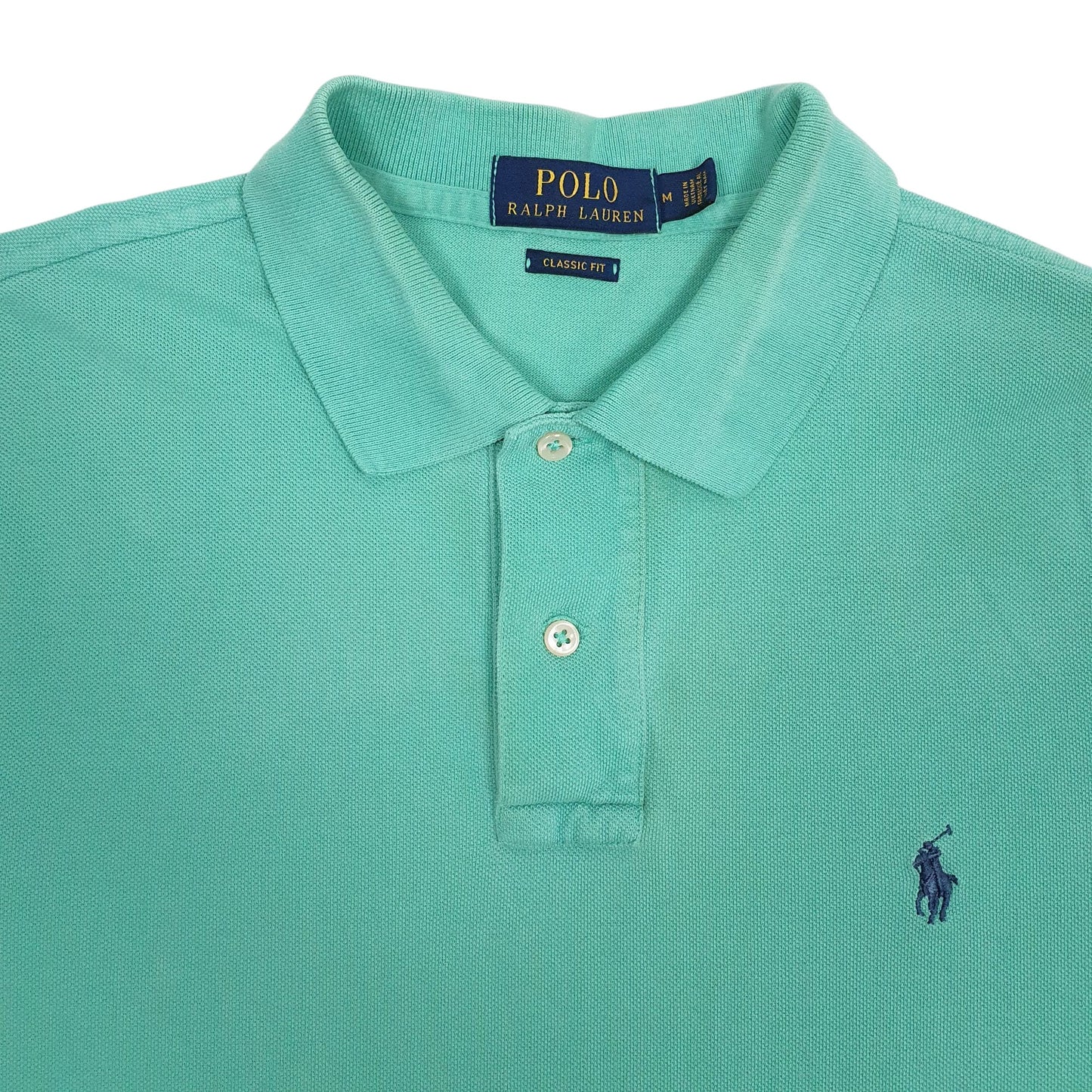 Mens Green Polo Ralph Lauren Classic Fit  Polo Shirt