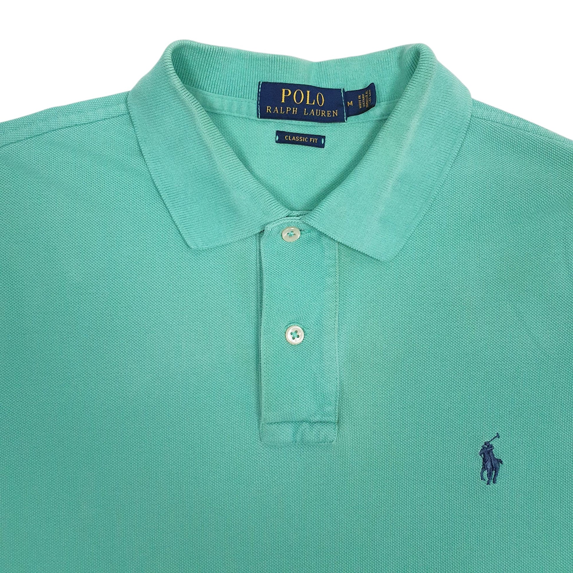Mens Green Polo Ralph Lauren Classic Fit  Polo Shirt