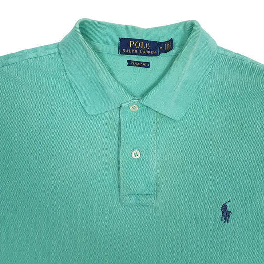 Mens Green Polo Ralph Lauren Classic Fit  Polo Shirt