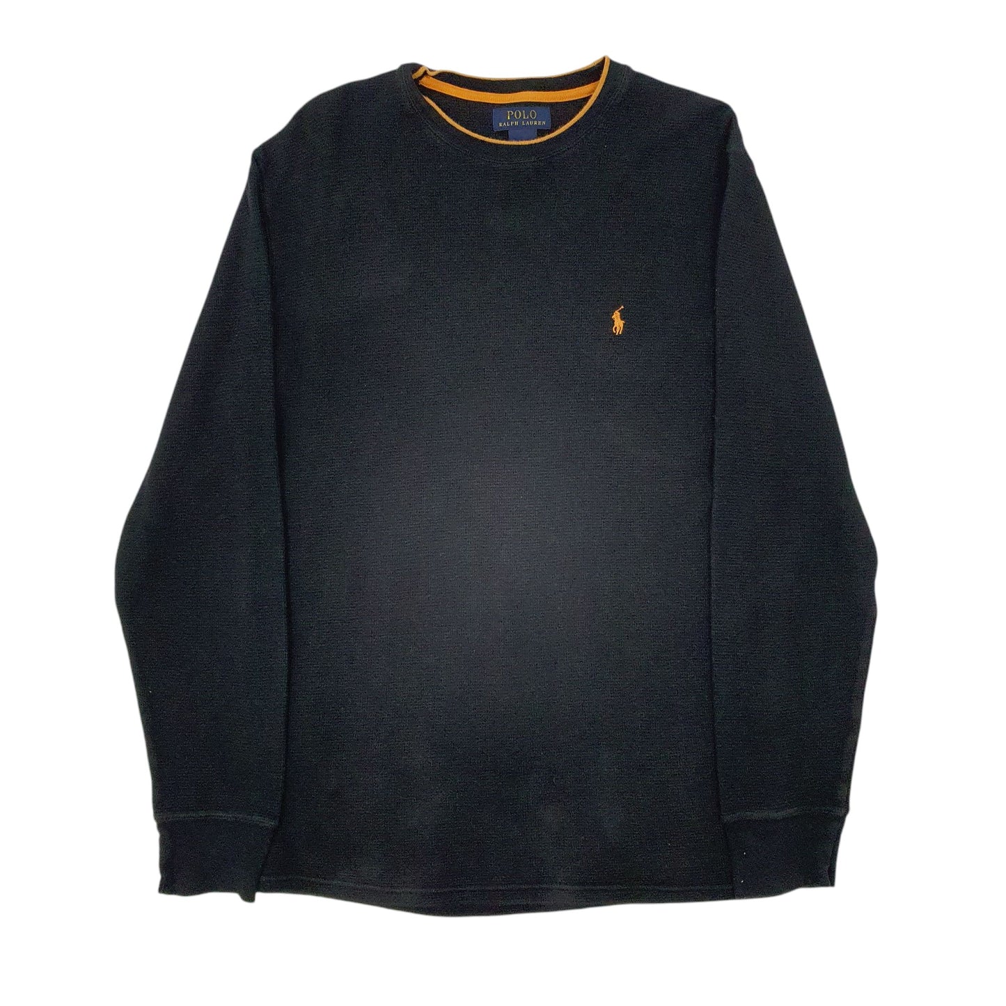 Mens Black Polo Ralph Lauren Lightweight Crewneck Jumper