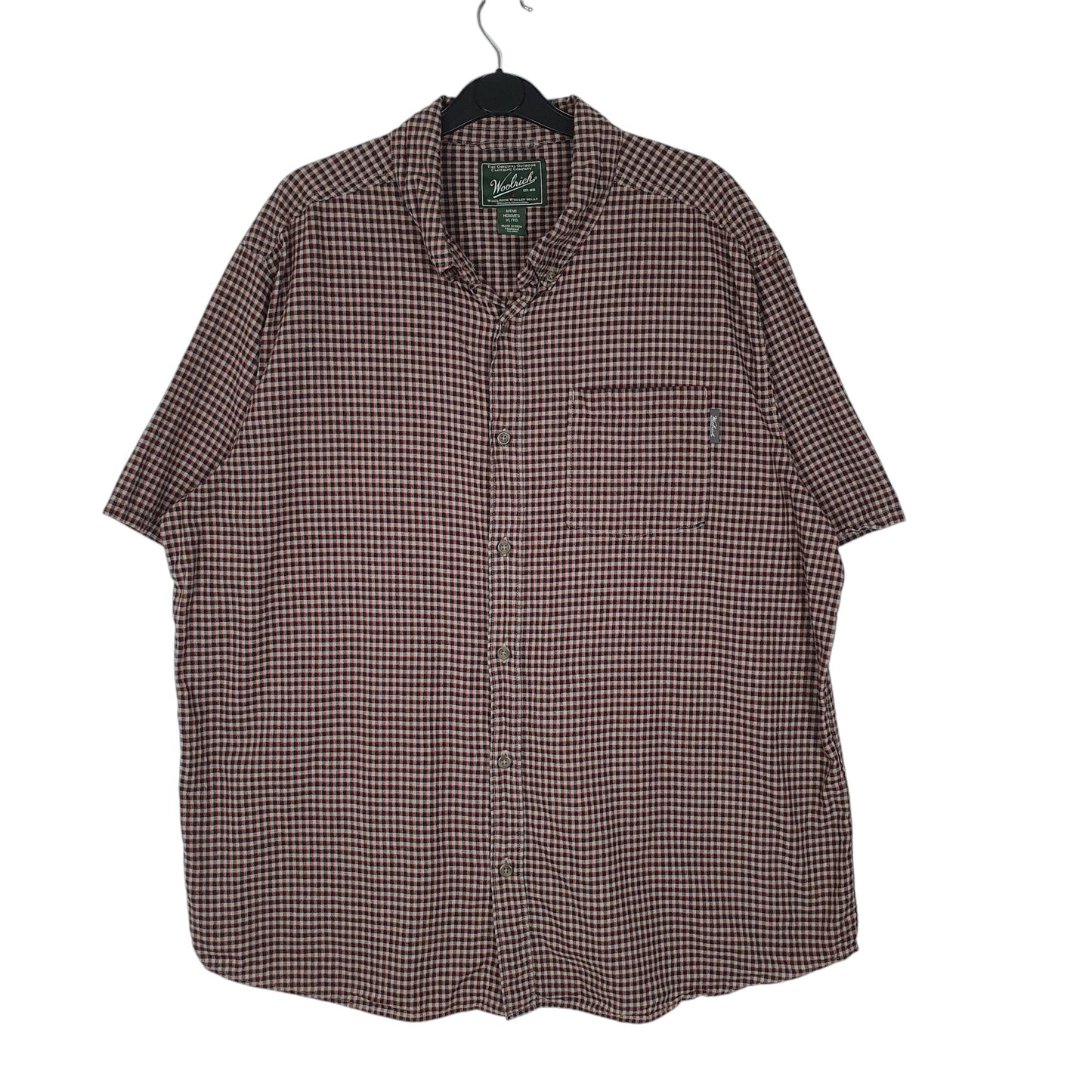 Mens Grey Woolrich  Short Sleeve Shirt