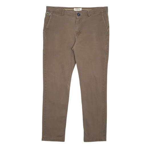 Mens Brown Lacoste  Chino Trousers