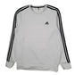 Mens White Adidas  Crewneck Jumper