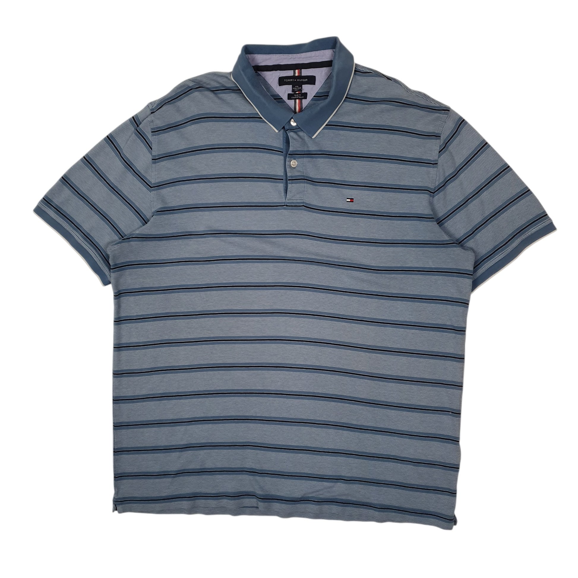 Mens Blue Tommy Hilfiger  Short Sleeve Polo Shirt