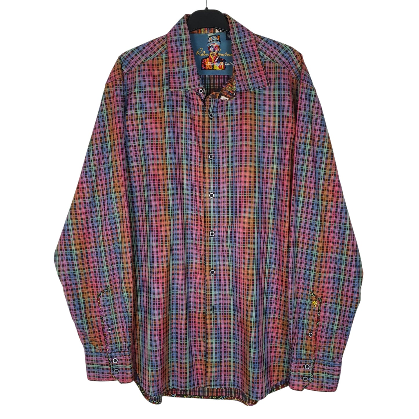 Mens Blue Robert Graham Limited Edition Long Sleeve Shirt