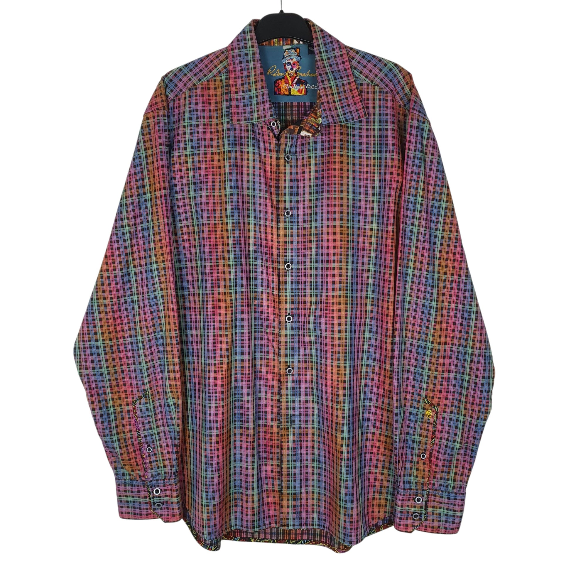 Mens Blue Robert Graham Limited Edition Long Sleeve Shirt