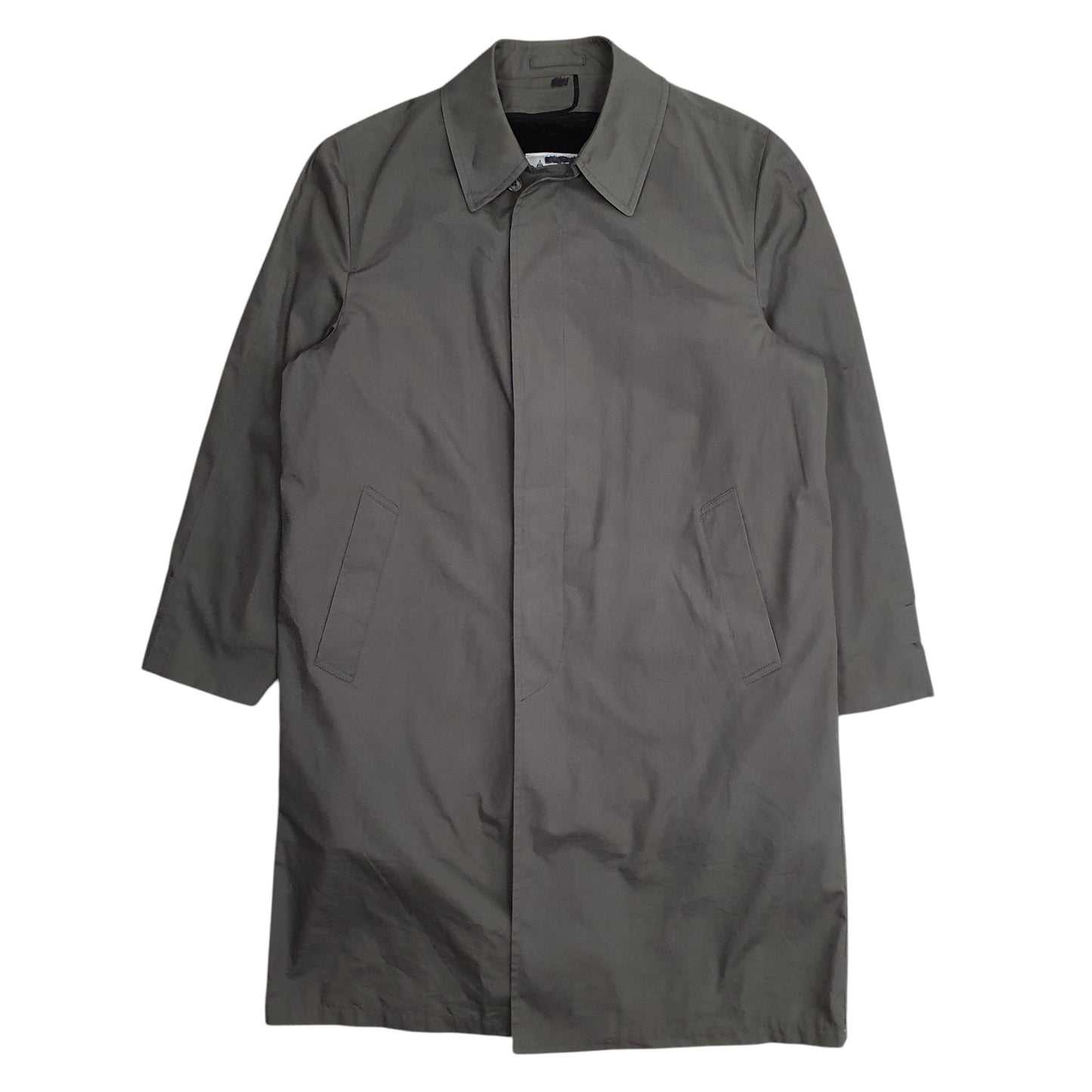 Mens Grey London Fog Longline Overcoat  Coat