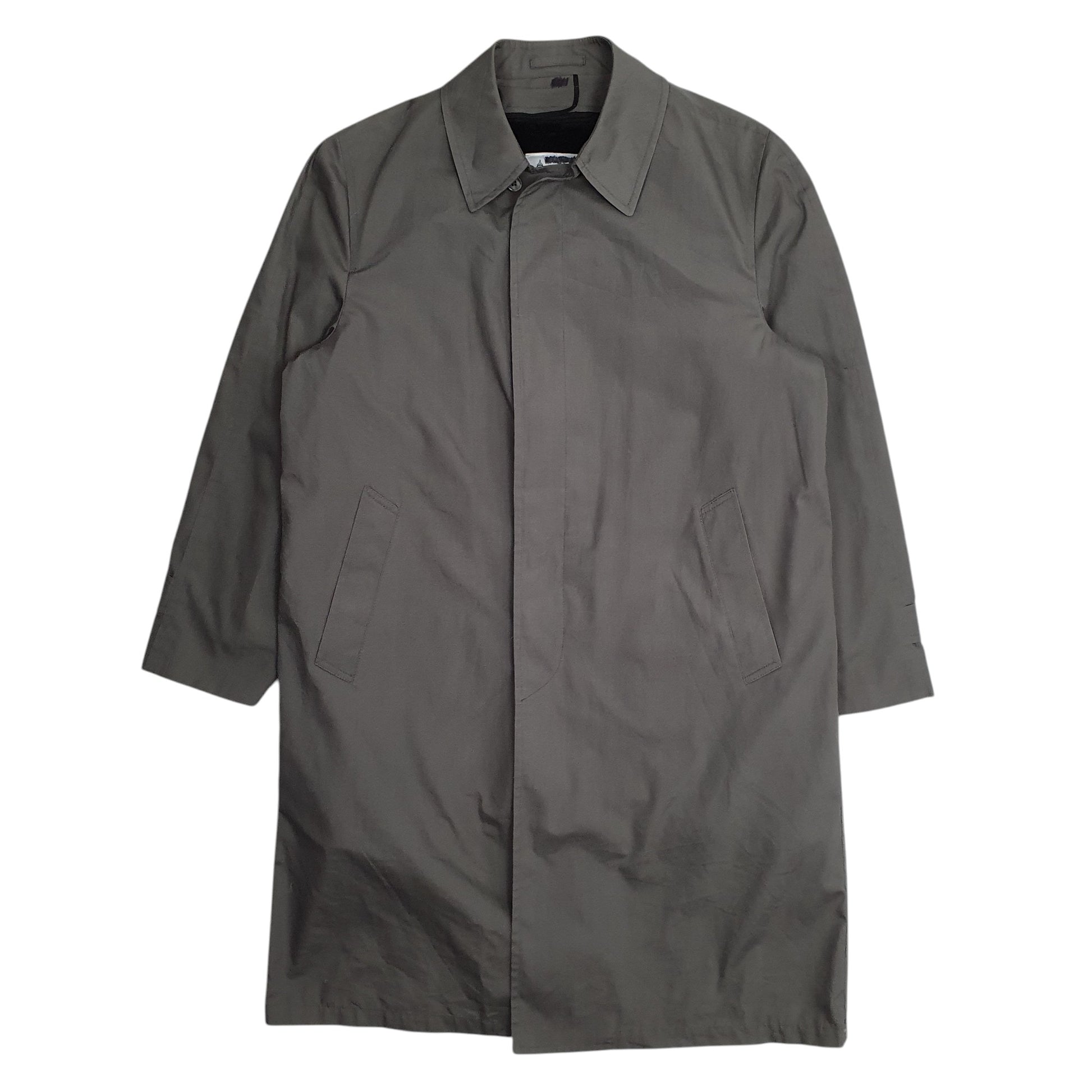 Mens Grey London Fog Longline Overcoat  Coat