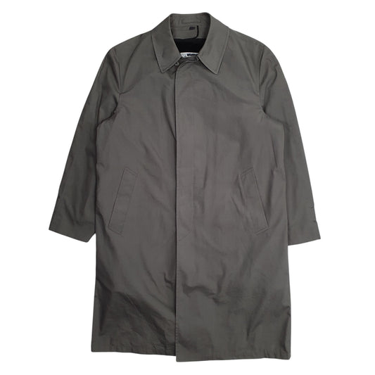 Mens Grey London Fog Longline Overcoat  Coat