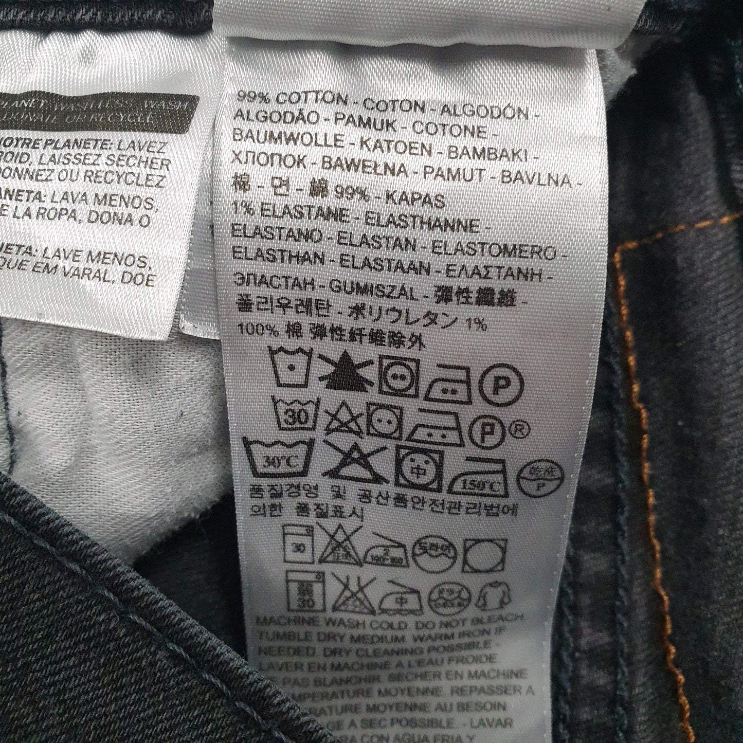 Mens Black Levis   Jeans