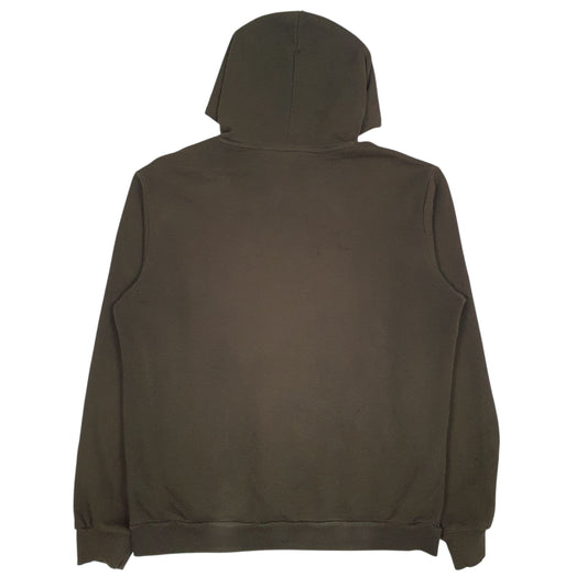 Mens Green Puma Spellout Hoodie Jumper