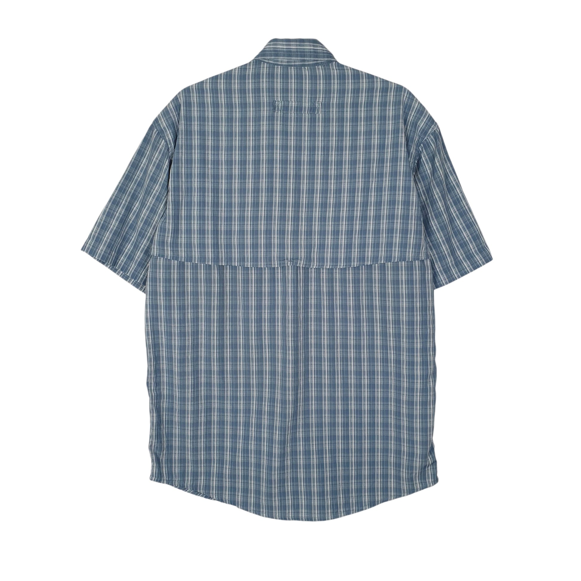 Mens Blue L.L.Bean Walking Hiking  Shirt