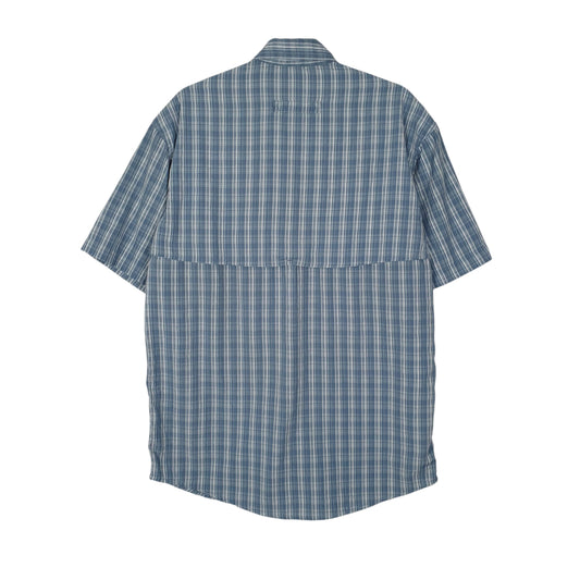 Mens Blue L.L.Bean Walking Hiking  Shirt