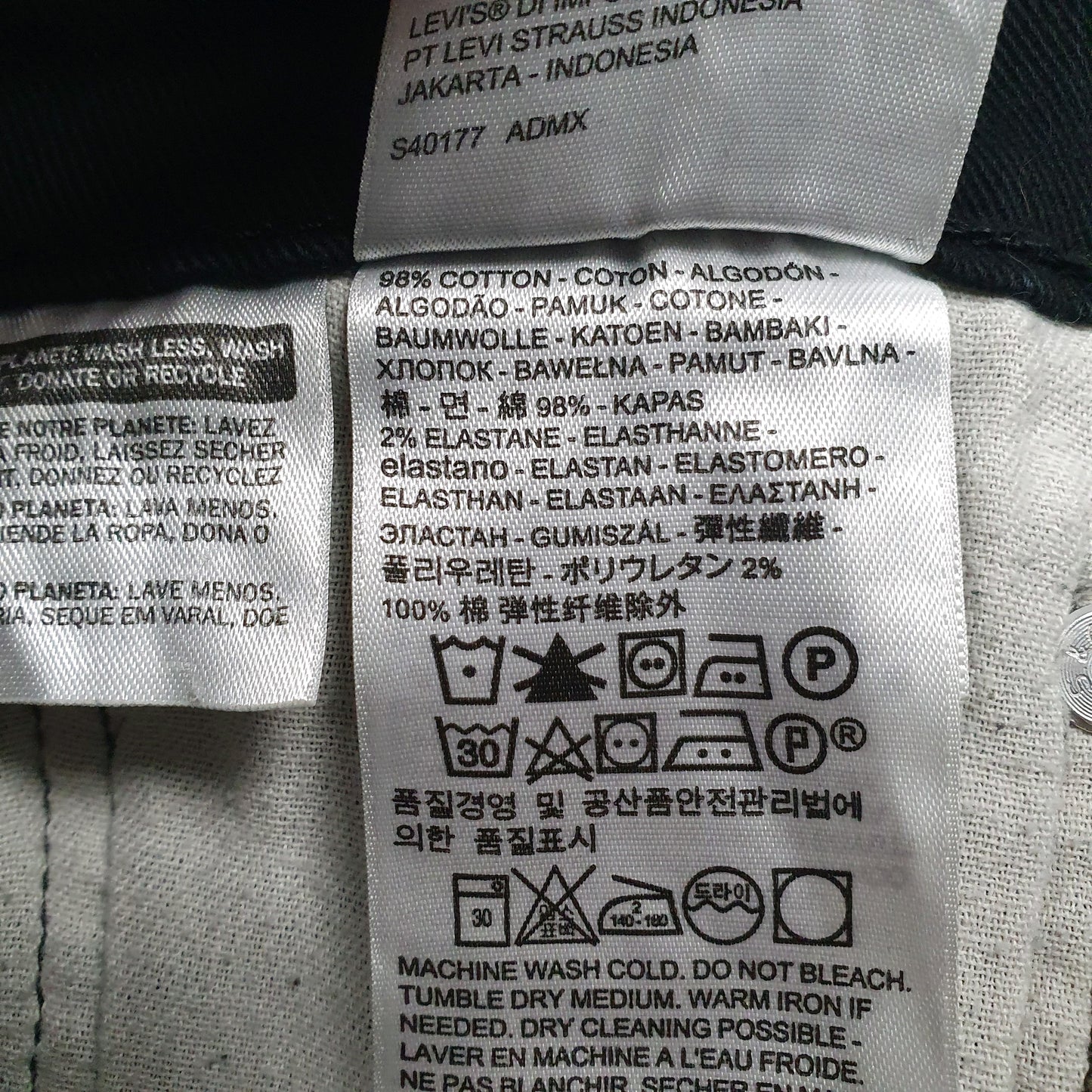 Mens Black Levis   Jeans