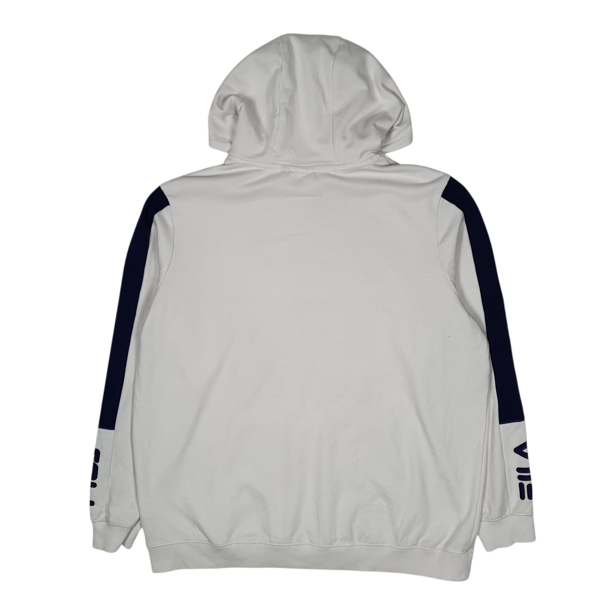 Mens White Fila  Hoodie Jumper
