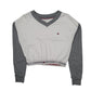 Womens Grey Tommy Hilfiger Crop Top Crewneck Jumper
