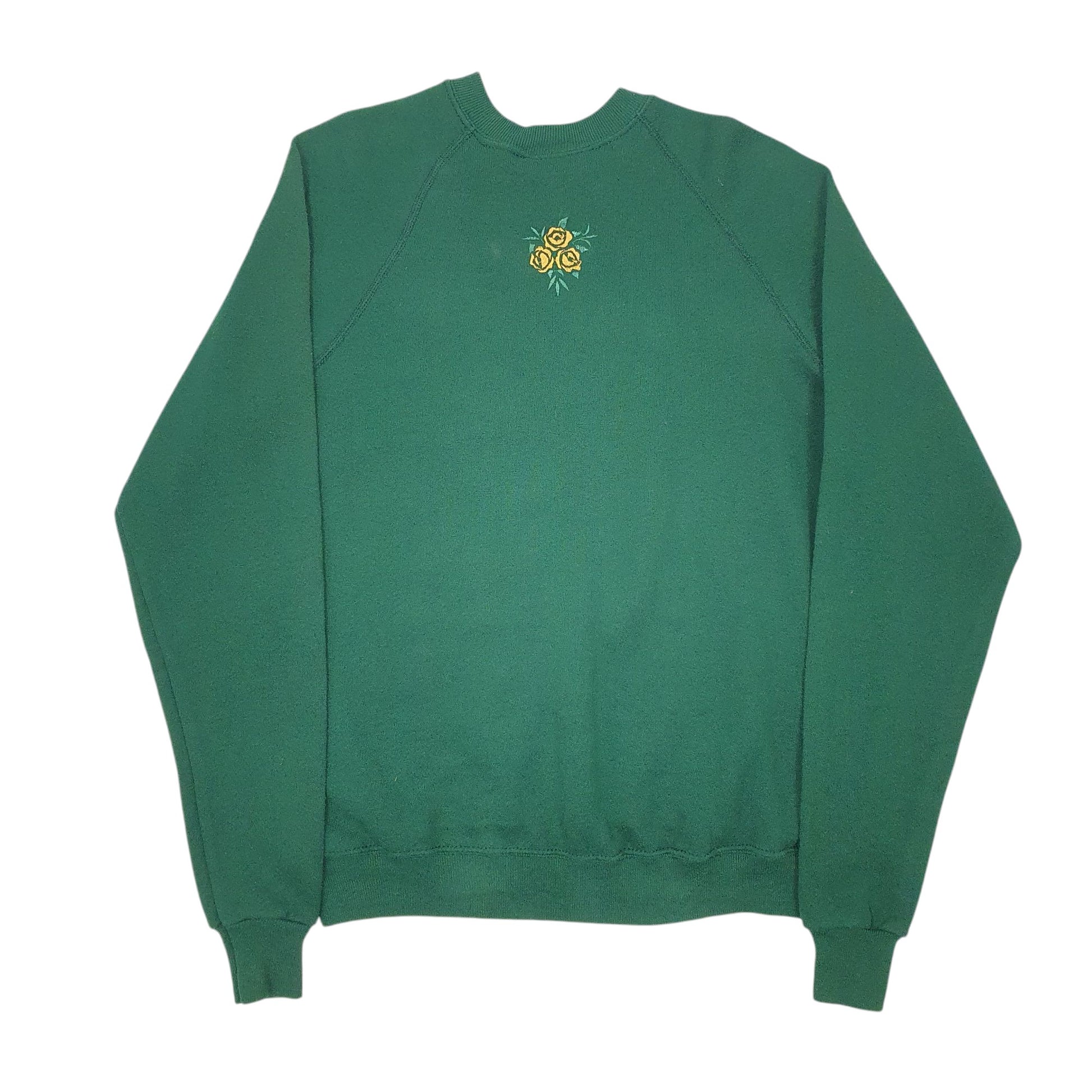 Womens Green Lee Vintage 90s Made In USA Crewneck Jumper