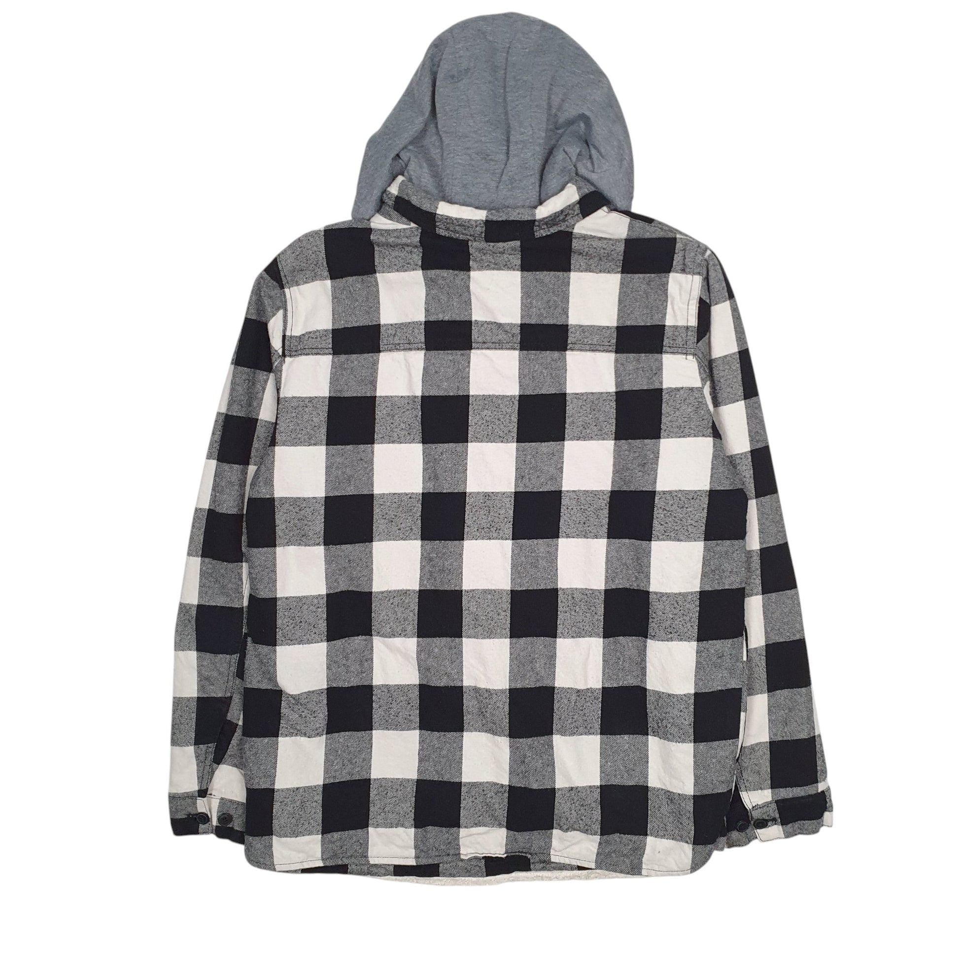 Mens Grey Levis Overshirt Sherpa Lined Hoodie  Coat