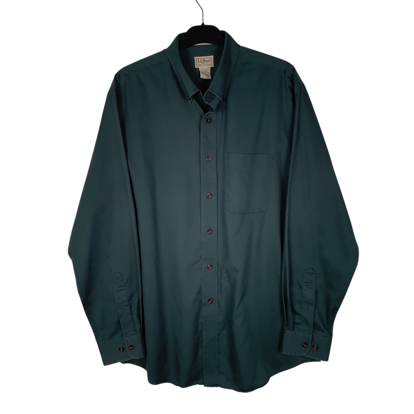 Mens Green L.L.Bean  Long Sleeve Shirt