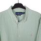 Mens Green Ralph Lauren Seersucker  Shirt