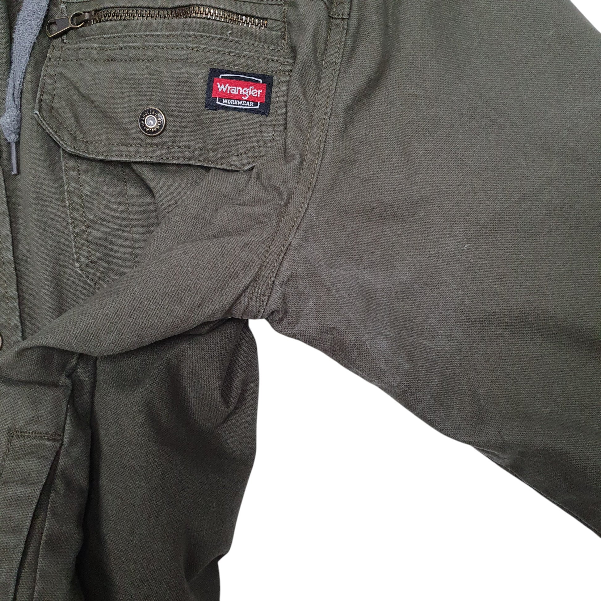 Mens Green Wrangler   Coat