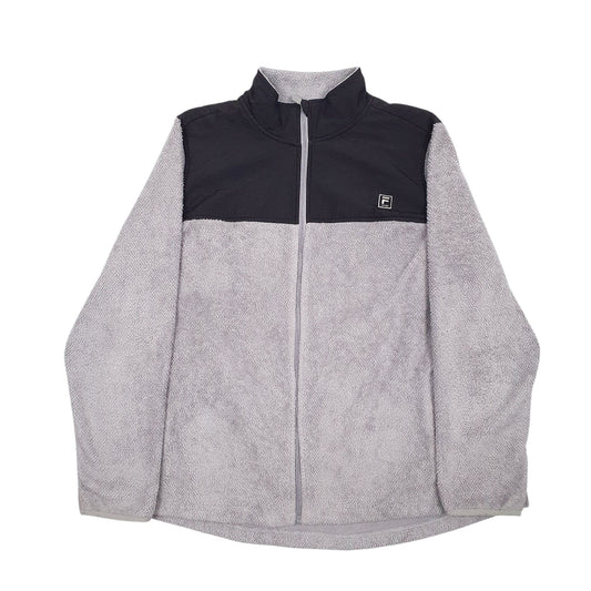 Mens Grey Fila Sport Full Zip Jumper