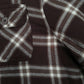 Mens Brown Wrangler Plaid Sherpa Lined  Coat