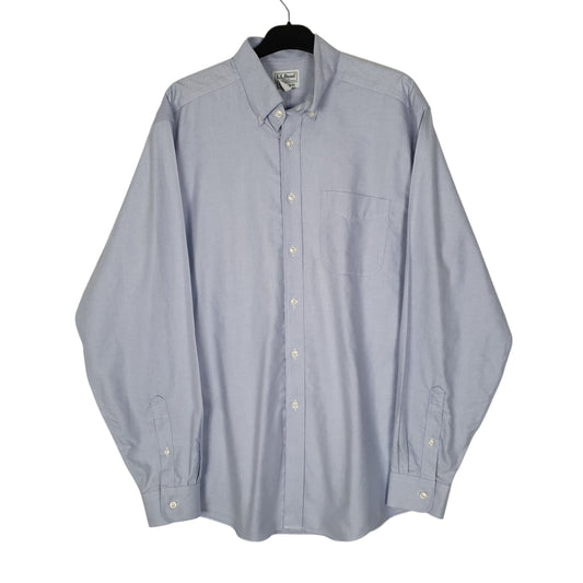 Mens Blue L.L.Bean  Long Sleeve Shirt