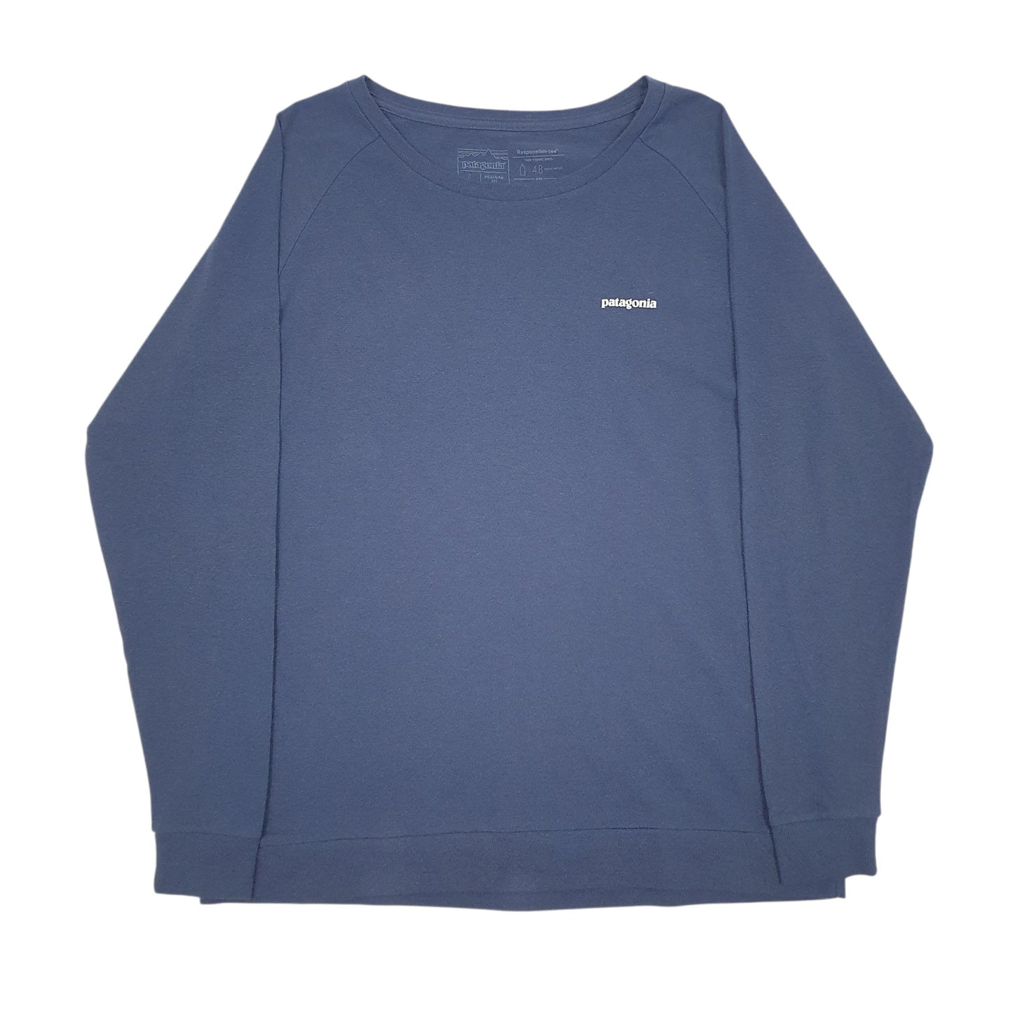 Mens Navy Patagonia  Long Sleeve T Shirt