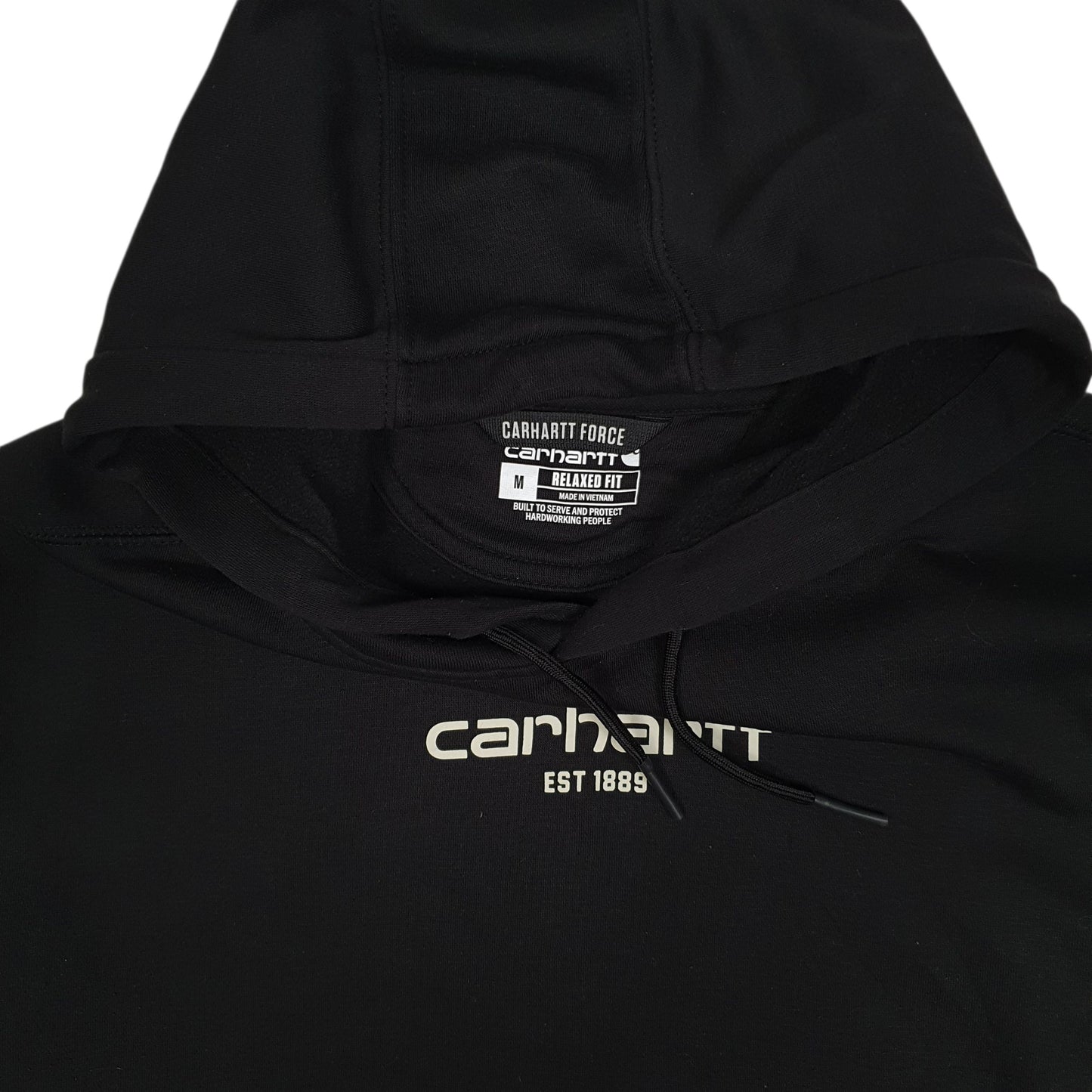 Mens Black Carhartt Lightweight Hoodie Jumper