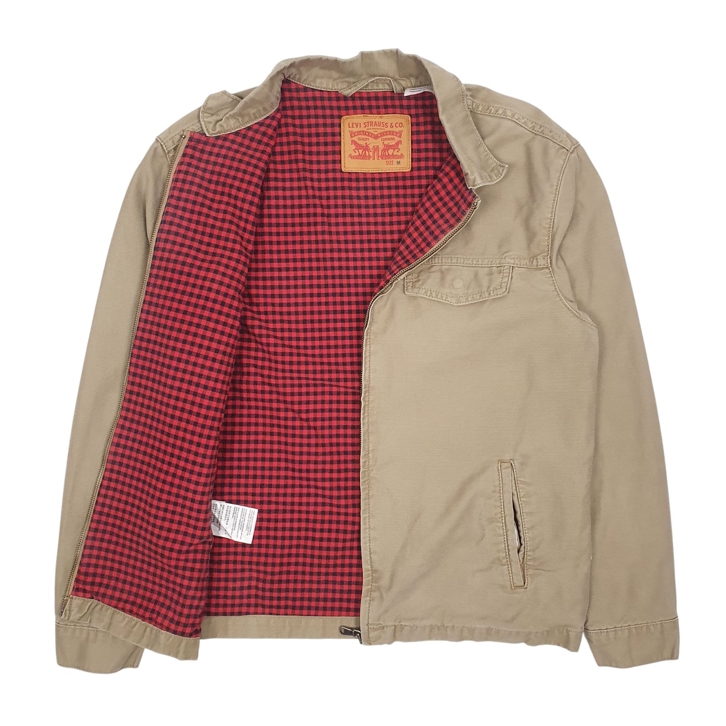 Mens Beige Levis Cruiser  Coat