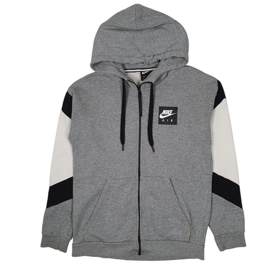 Mens Grey Nike Hoodie Full Zip Jumper