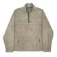 Mens Green LL Bean Vintage 90s Snap-T Quarter Zip Jumper
