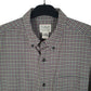 Mens Grey L.L.Bean Thick Flannel Plaid  Shirt